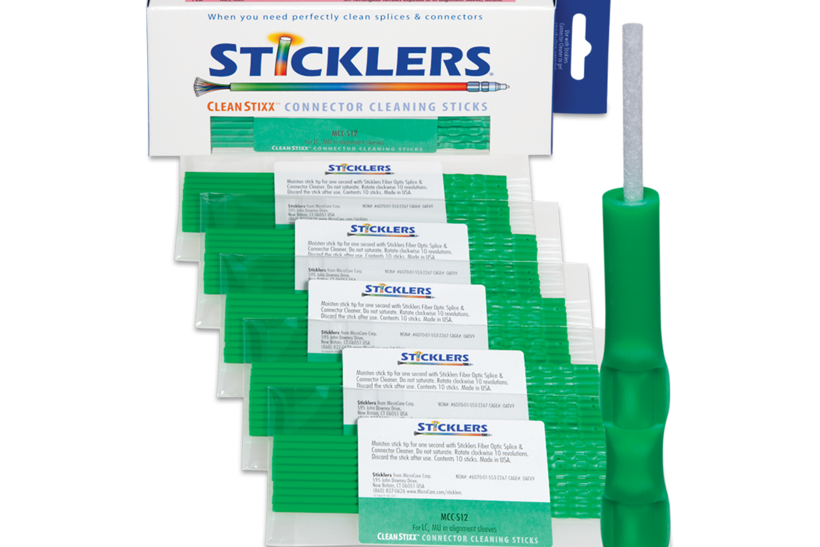 CleanStixx Fiber Optic Cleaning Swabs Arrow Wire & Cable